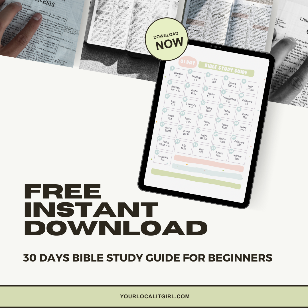 30 Days Bible Study Guide for Beginners