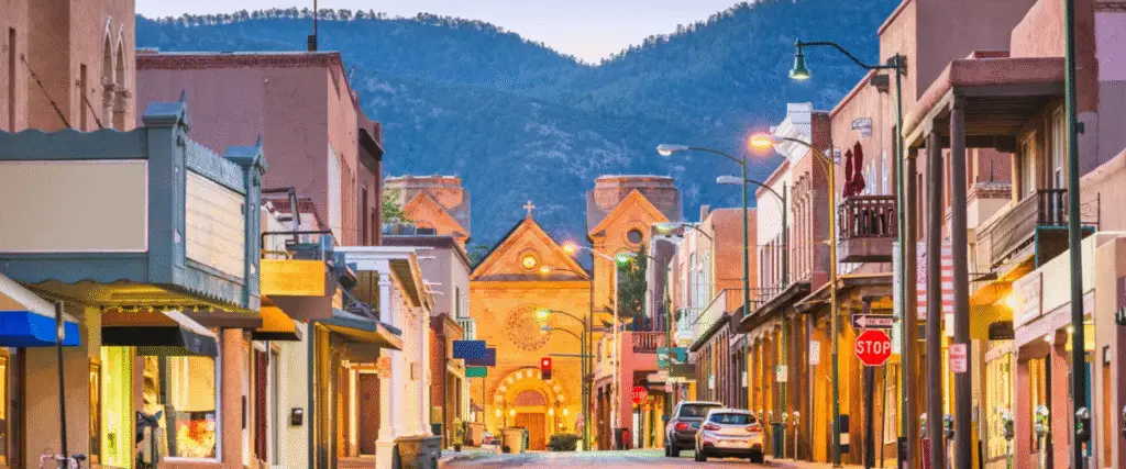 Santa Fe, New Mexico one of the best places to visit in October in the USA