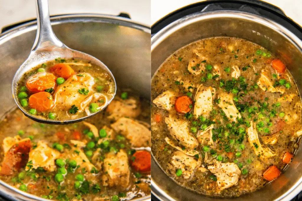 Chicken stew with carrots and potatoes made in the Instant Pot – hearty and comforting Gluten Free Instant Pot Recipes.