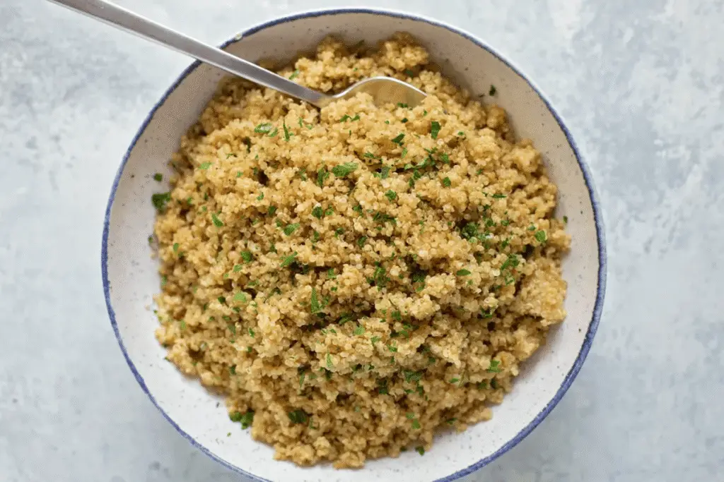 Fluffy quinoa pilaf with vegetables – a light and tasty side from Gluten Free Instant Pot Recipes.