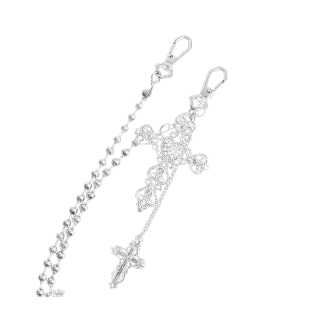 Retro Gothic Lolita waist chain, a decorative ouji style accessory featuring intricate metalwork and elegant Victorian-inspired design.