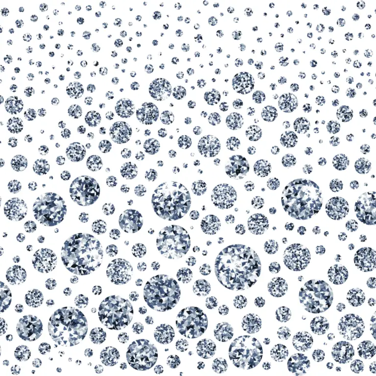 Sparkling rhinestones capturing the glam and glittery details of Y2K style.