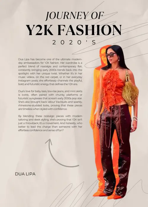 Dua Lipa Y2K Fashion